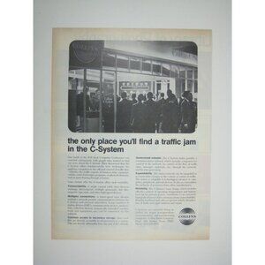 Collins C System Vintage 1971 Promotional Print Ad